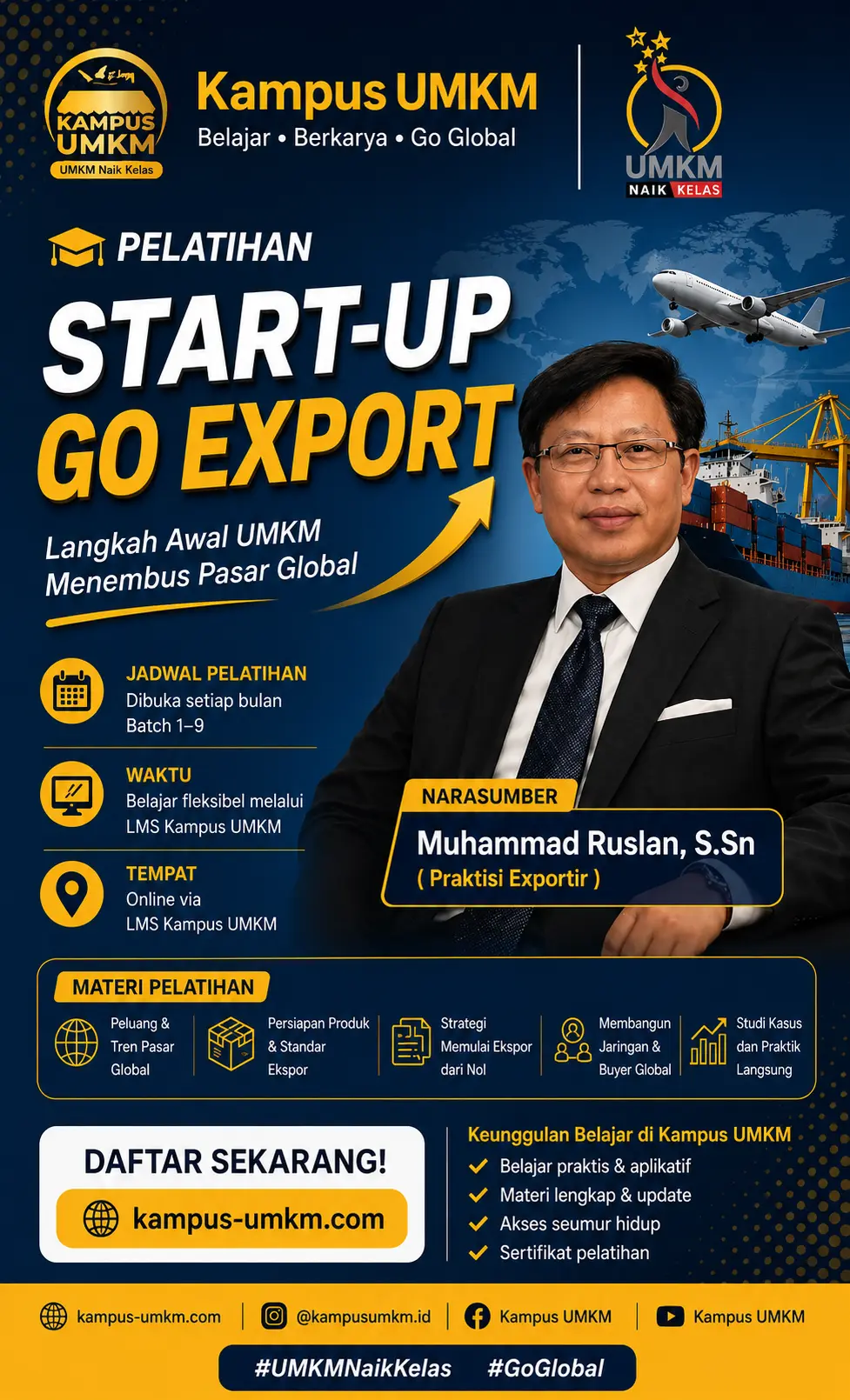 Program start-up-go-export